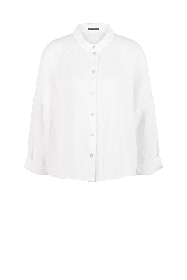Oska 532 Linen Blouse White