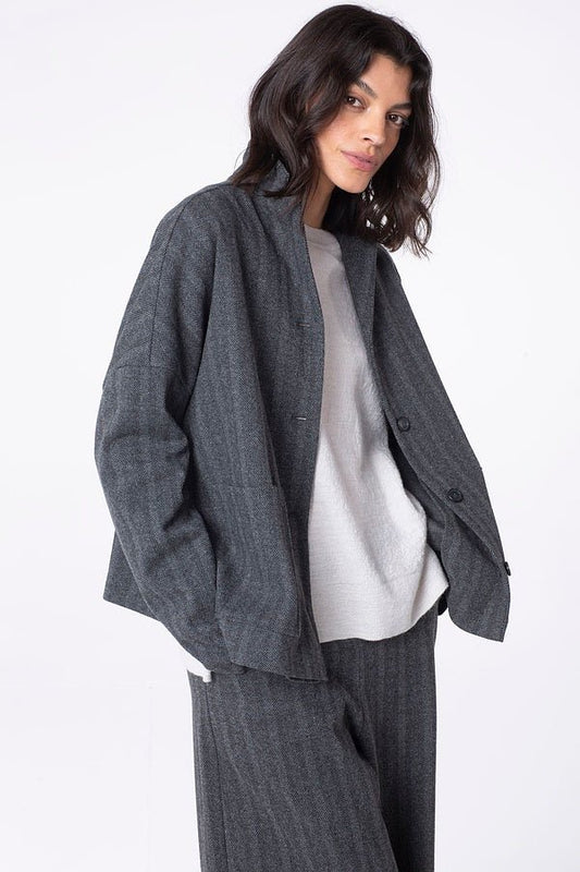 picture of Oska 519 Jacket - Mouse Twill - Number Two - womens - fashion - clothing - Oska 1