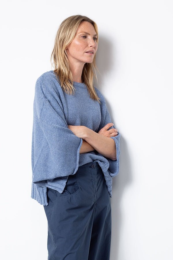 picture of Oska 528 Linen Cotton Blend Pullover Denim - Number Two - womens - fashion - clothing - Oska 2