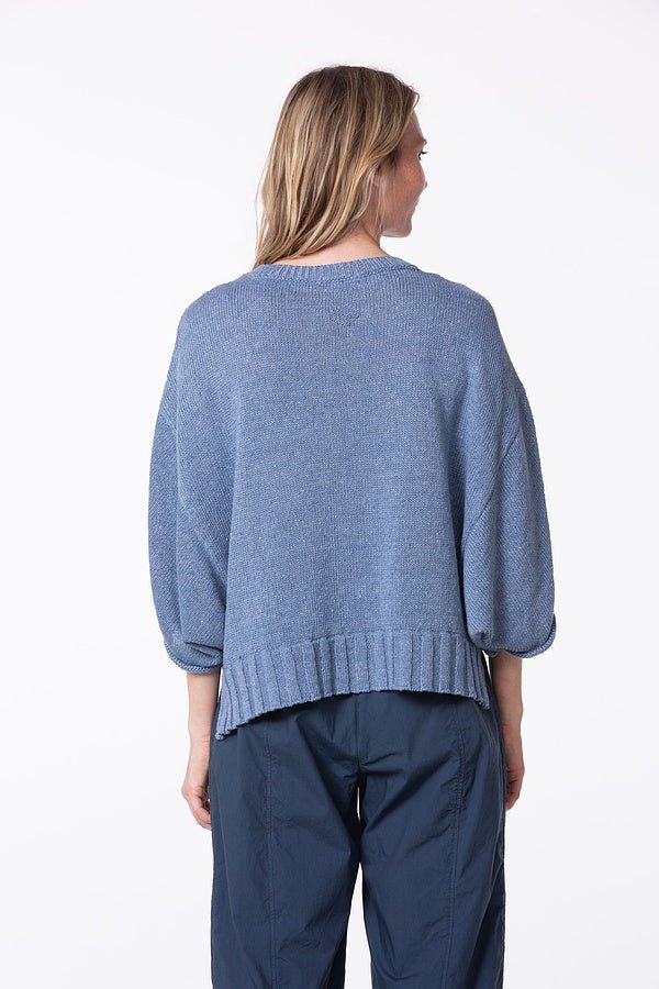picture of Oska 528 Linen Cotton Blend Pullover Denim - Number Two - womens - fashion - clothing - Oska 3