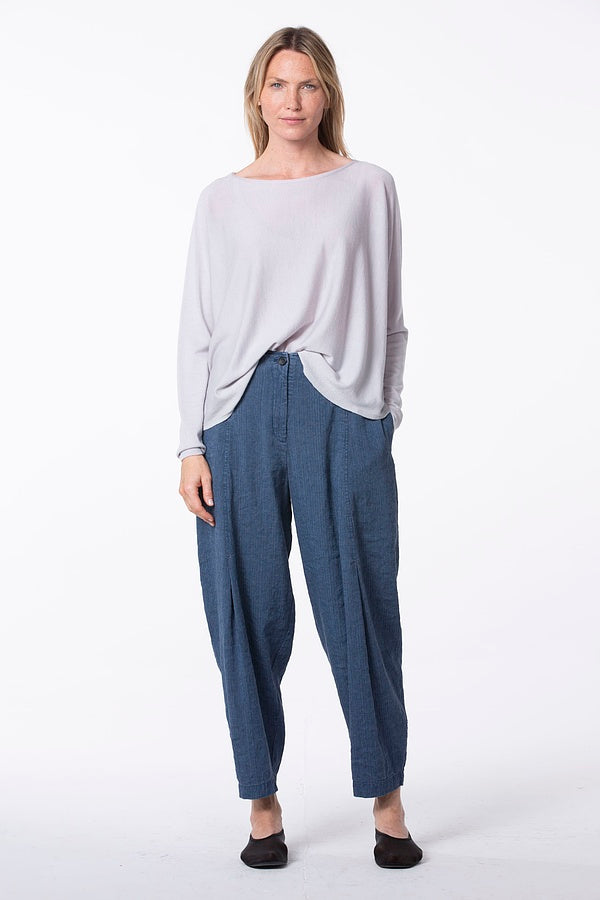 Oska 523 Trousers Wash Linen Cotton Herringbone Denim