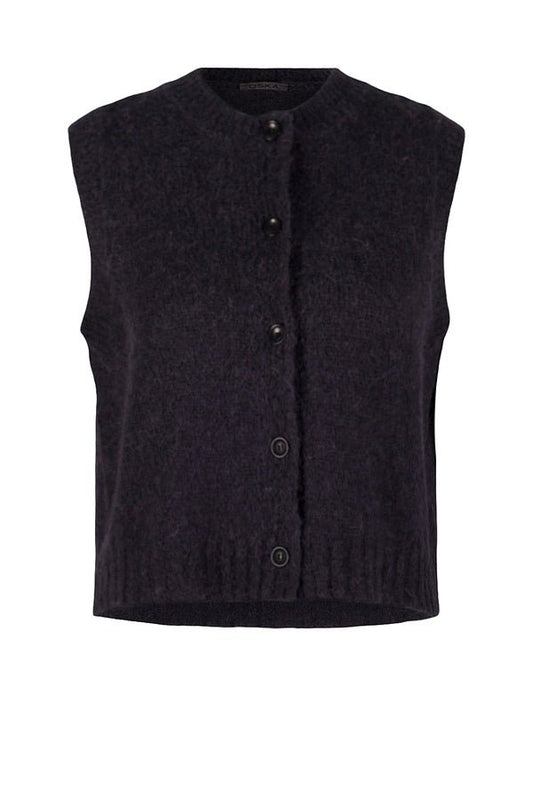 picture of Oska 504 Knitted Vest - Navy - Number Two - womens - fashion - clothing - Oska 1