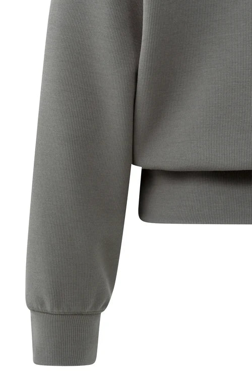 picture of Yaya Raglan Sweatshirt - Dark Night Grey - Number Two - womens - fashion - clothing - Yaya 8