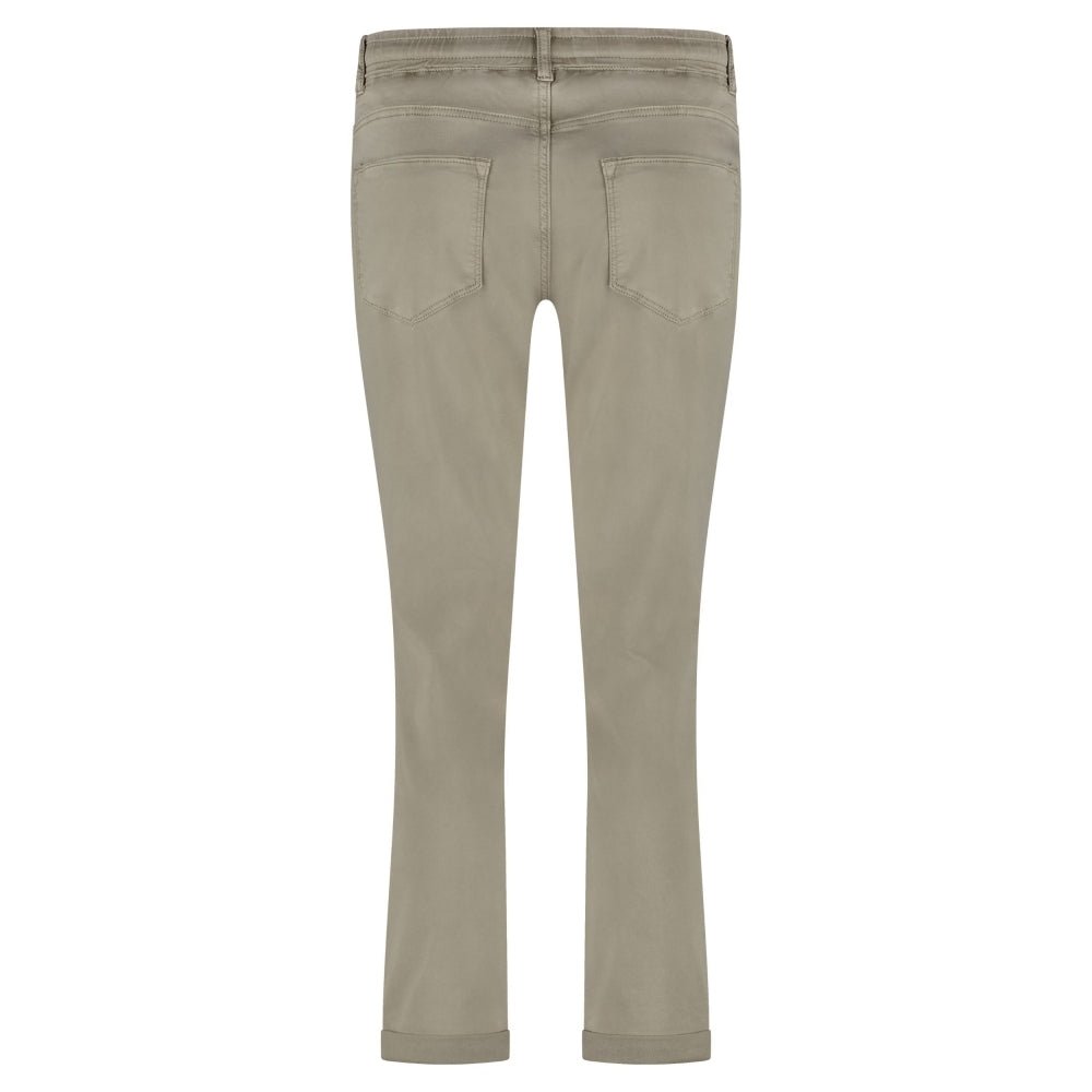 picture of Red Button Tessy Stretch Cotton Tie Waist Pull On Jogger Hazelnut - Number Two - womens - fashion - ethical -