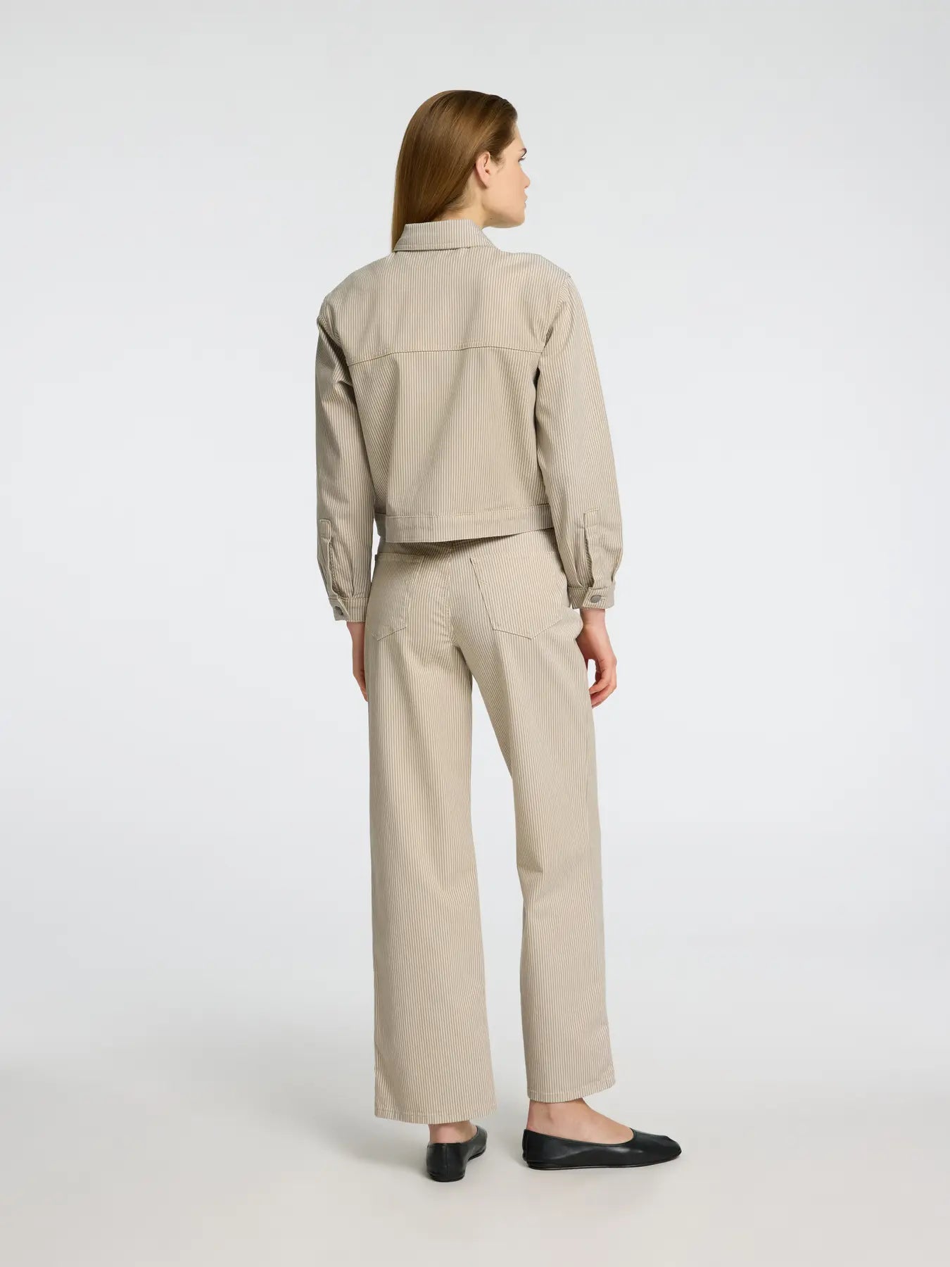Selected Femme Alba Denim Jacket Beige Ecru