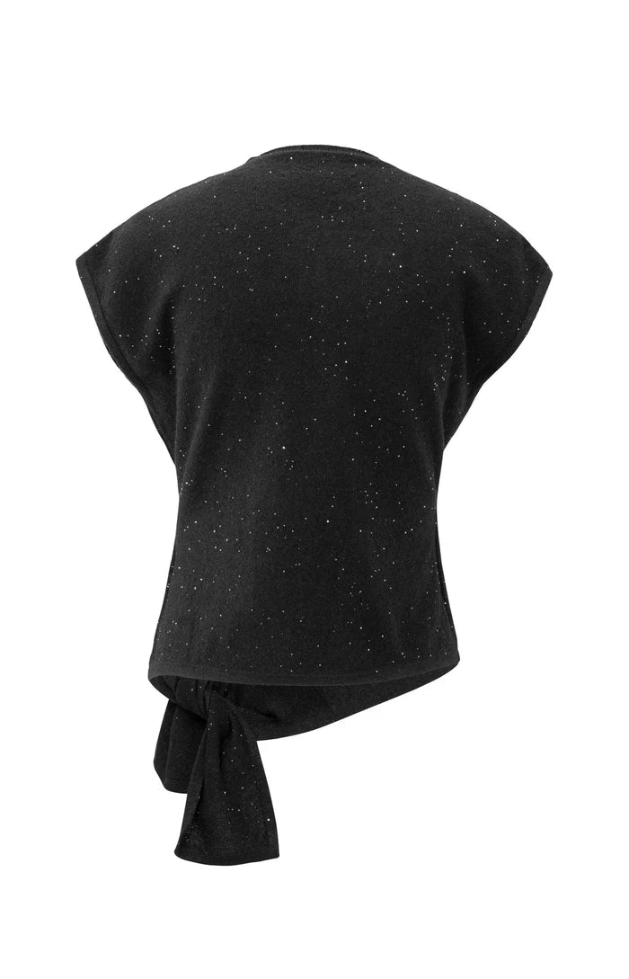 picture of Yaya Sleeveless Sweater with Knot Detail & Sequins - Number Two - womens - fashion - clothing - Yaya 8