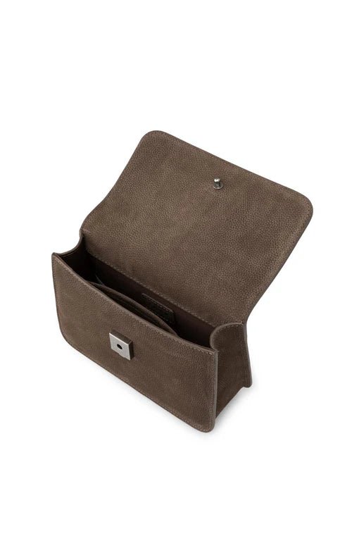 picture of Yaya Small Leather Shoulder Bag with Chain - Chocolate Brown - Number Two - womens - fashion - accessories - Yaya 5