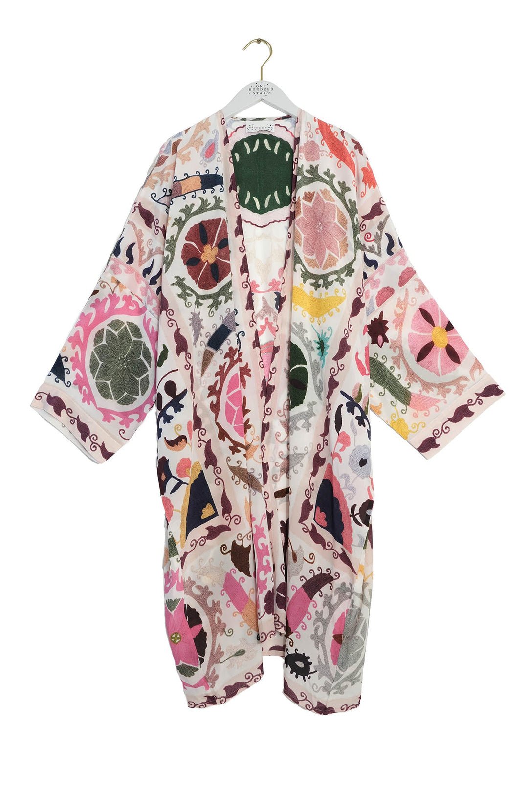 picture of One Hundred Stars GRANDE Kimono Susani Pink - Number Two - womens - fashion - ethical - clothing - One Hundred