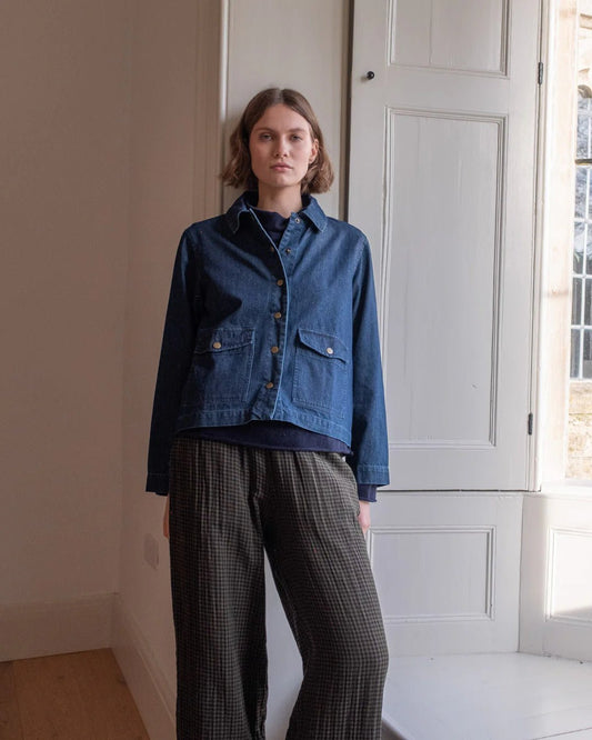 picture of Bibico Maya Relaxed Jacket - 9oz Denim - Number Two - womens - fashion - clothing - Bibico 1