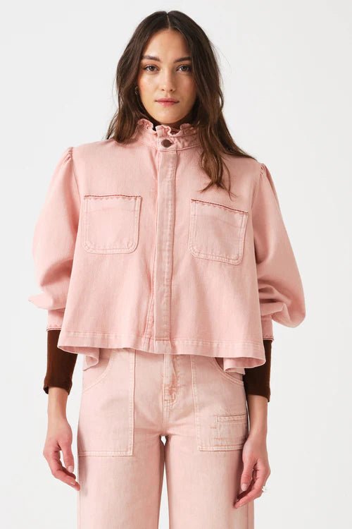 picture of Seventy + Mochi Ziggy Cropped Jacket - Peony Pink - Number Two - womens - fashion - clothing - Seventy + Mochi 1