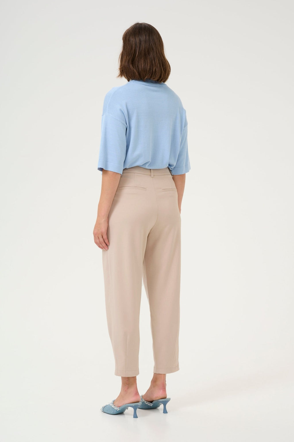 picture of Kaffe Merle Trousers Feather Gray - Number Two - womens - fashion - clothing - Kaffe 4