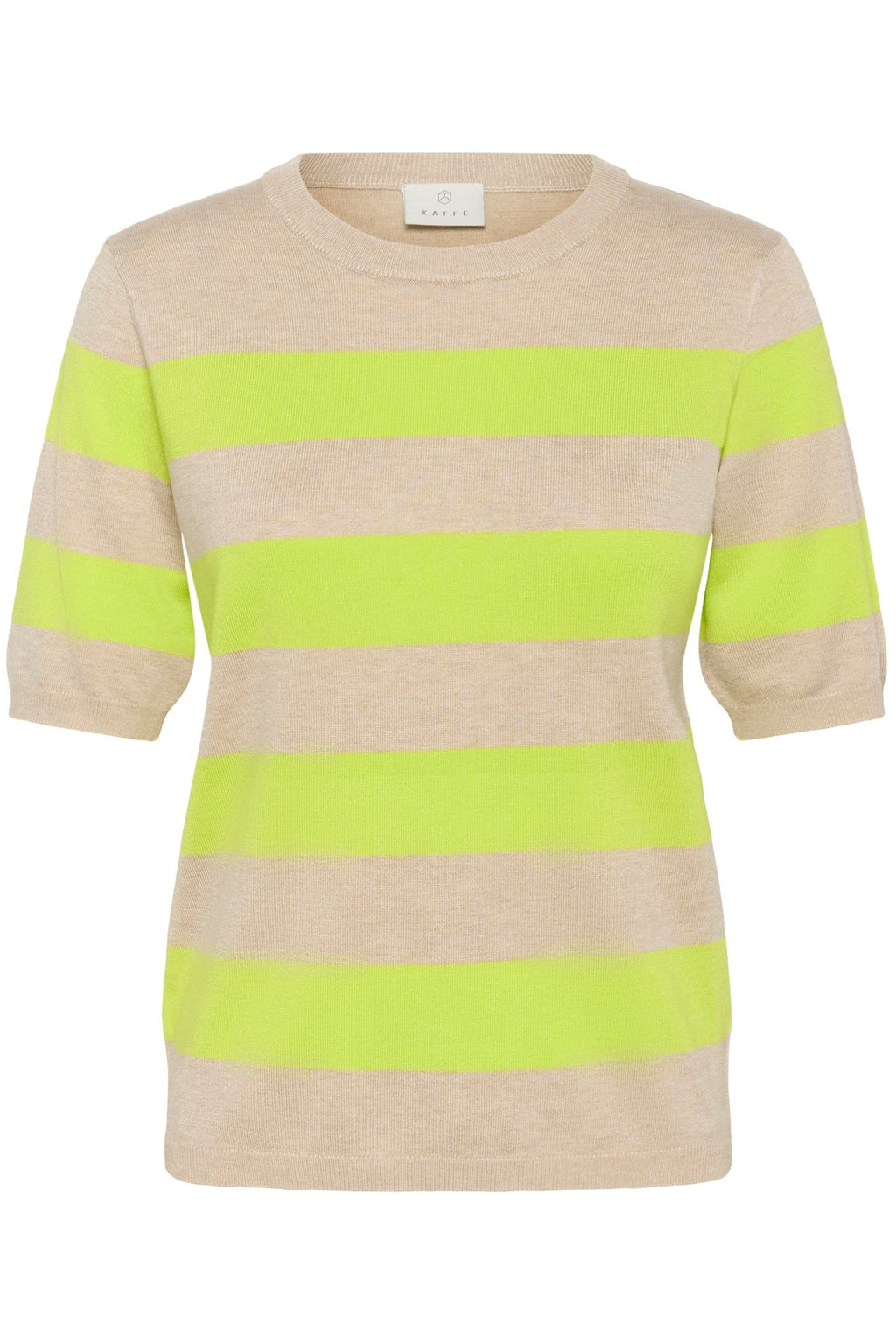 picture of Kaffe Lizza Knit - Feather Grey/Lime Stripe - Number Two - womens - fashion - clothing - Kaffe 5