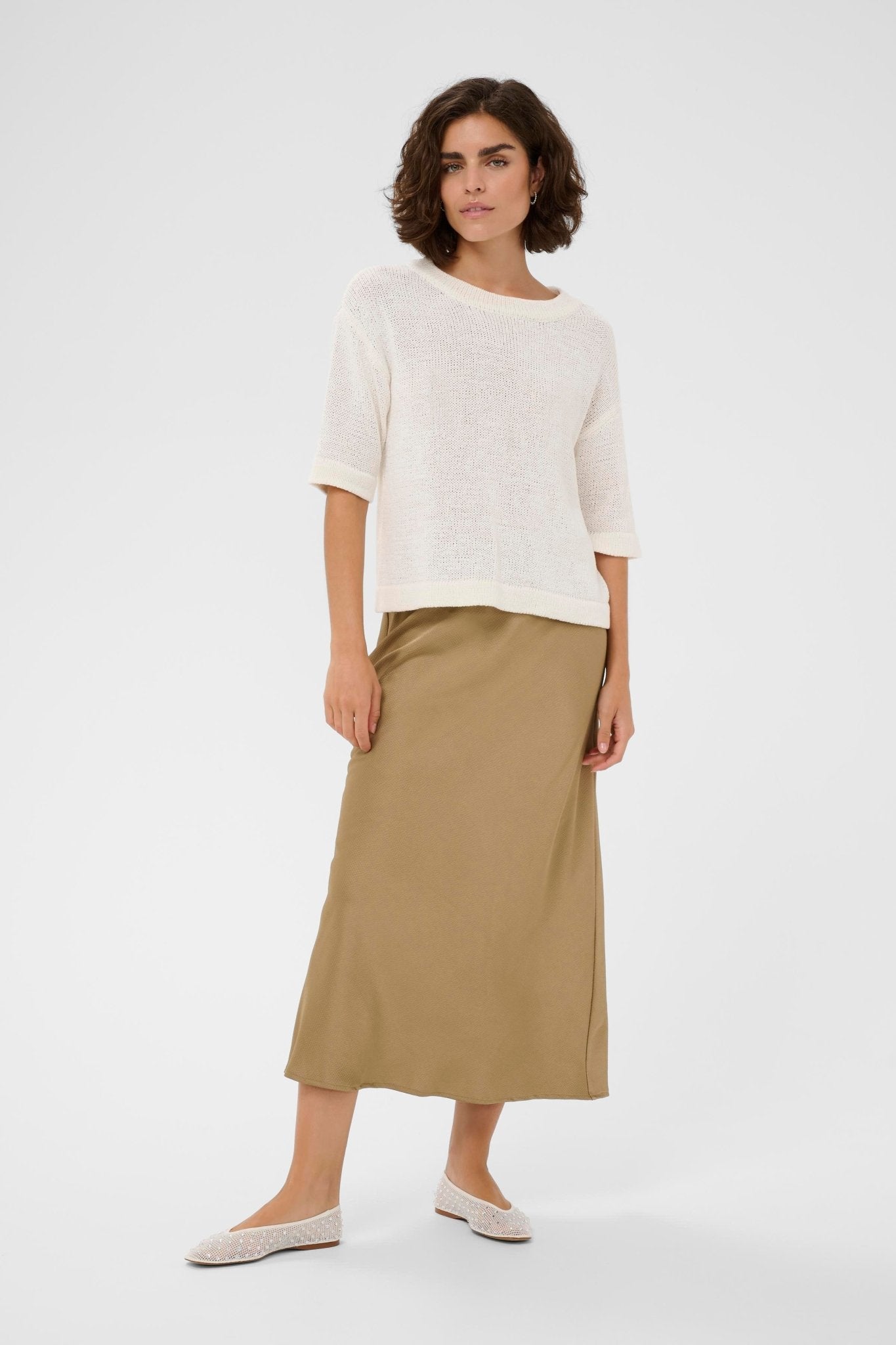 picture of Kaffe Sevita Pullover - Chalk - Number Two - womens - fashion - clothing - Kaffe 3