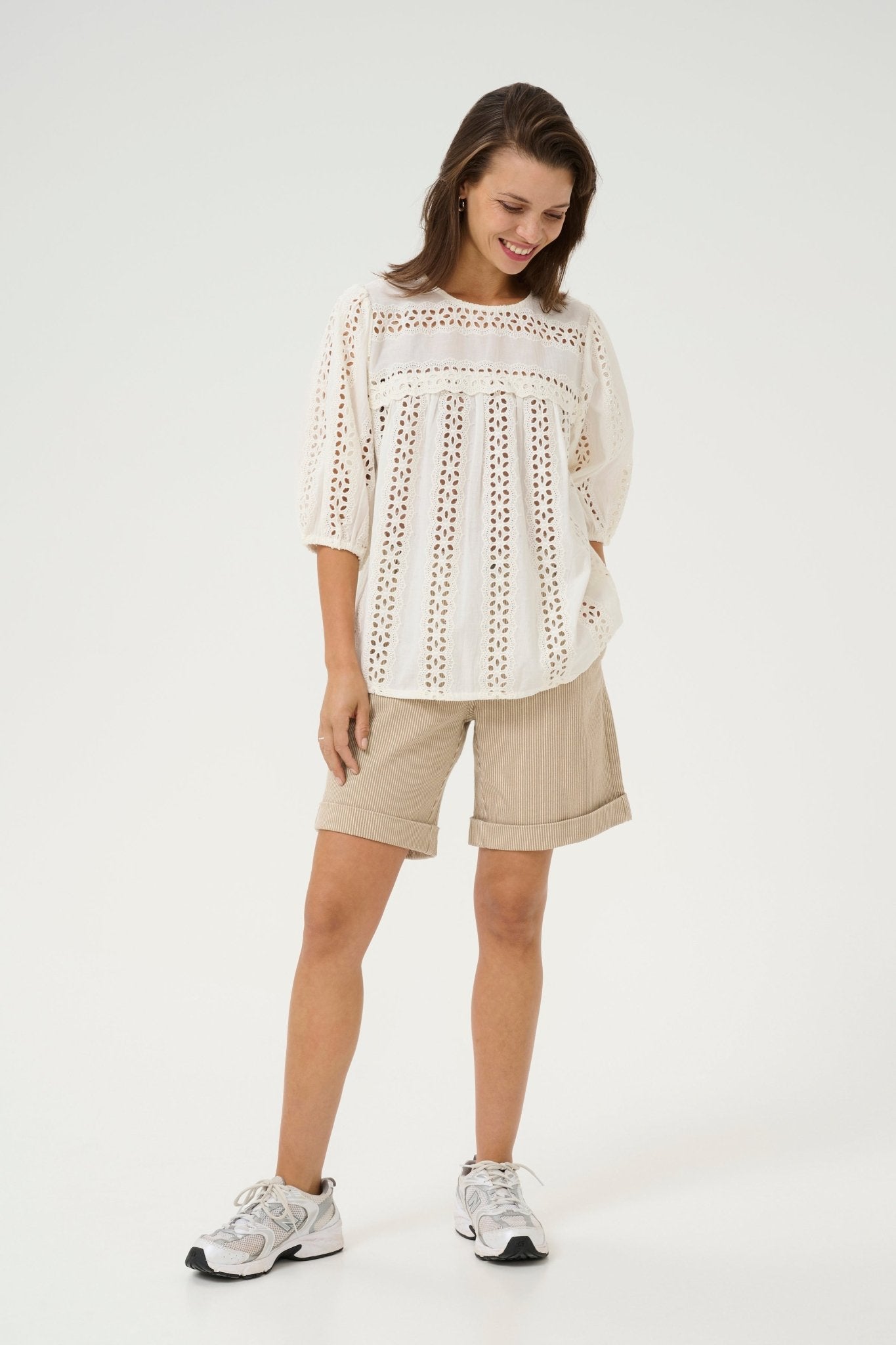 picture of Kaffe Randy Blouse Chalk - Number Two - womens - fashion - clothing - Kaffe 3