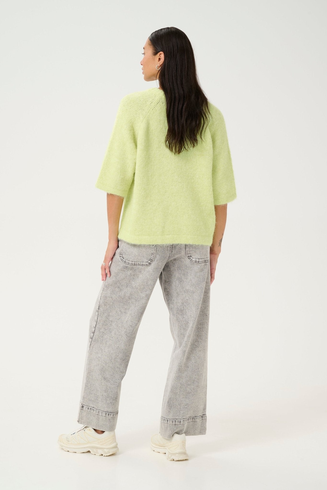 Kaffe Emilie V-neck Pullover Lettuce