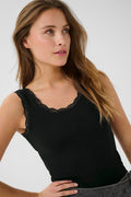 picture of Kaffe Omi Tank Top - Black - Number Two - womens - fashion - clothing - Kaffe 1