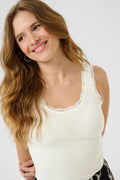 picture of Kaffe KAOmi Tank Top Chalk - Number Two - womens - fashion - clothing - Kaffe 2