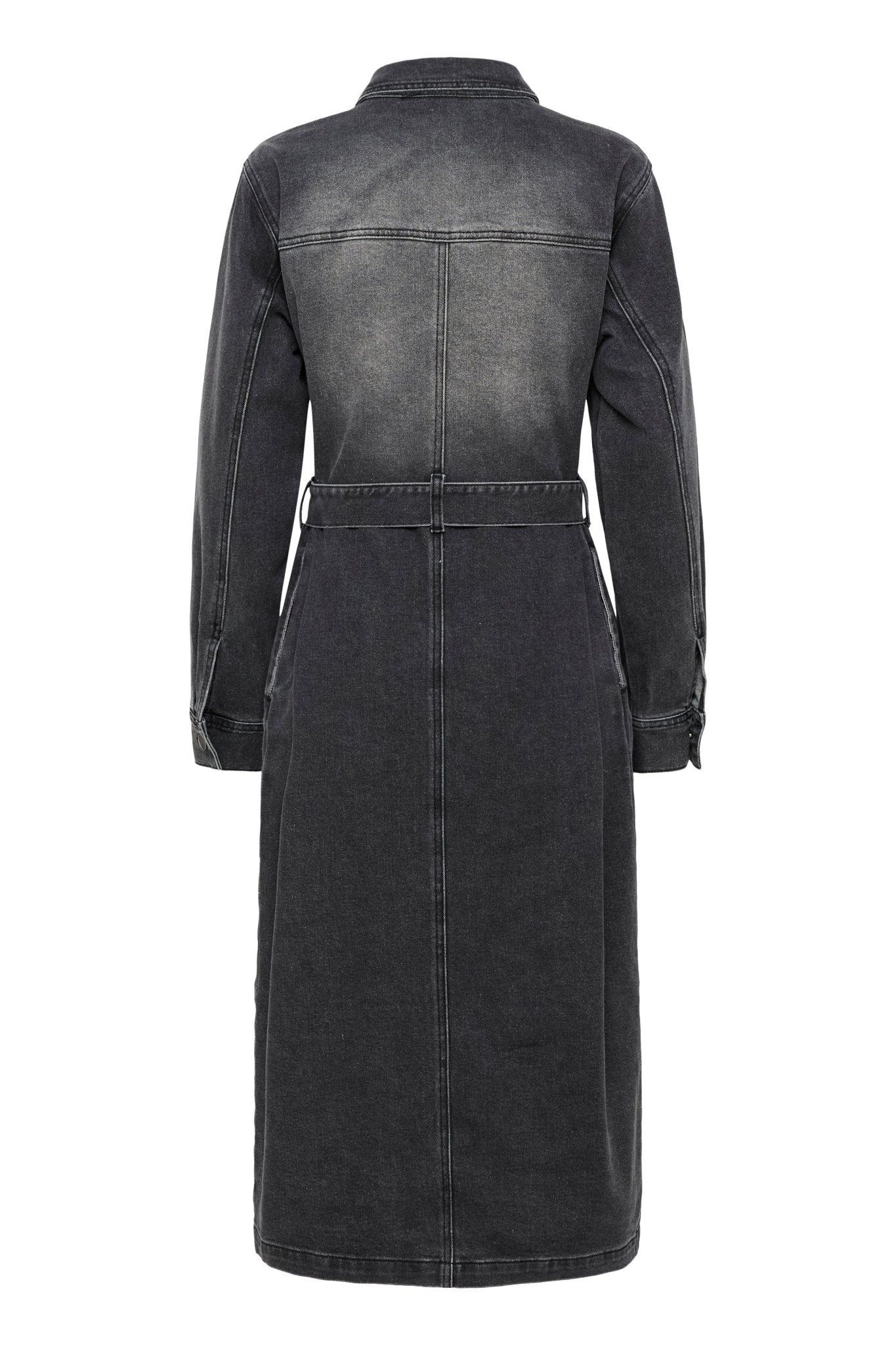 picture of Kaffe KAAbby Denim Dress - Medium Grey - Number Two - womens - fashion - clothing - Kaffe 6