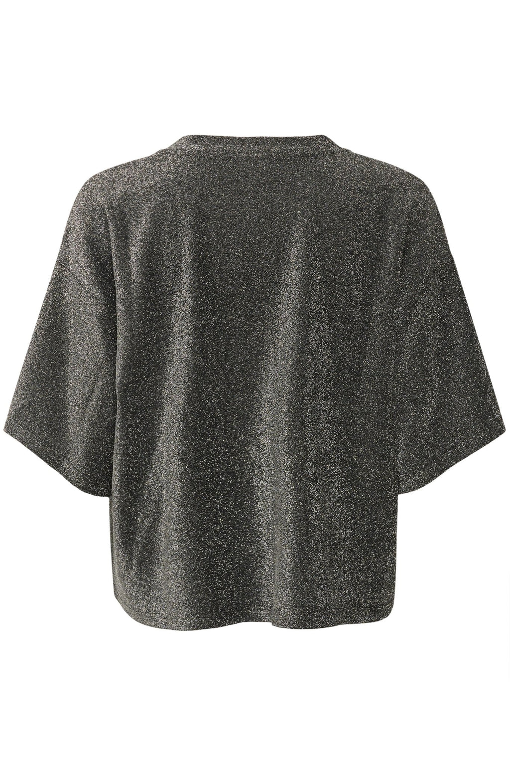 picture of Kaffe KArita T-shirt - Silver Metallic Glitter - Number Two - womens - fashion - clothing - Kaffe 4