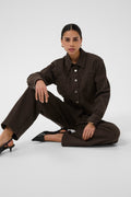 Kaffe Brook Denim Shirt - Coffee Bean