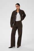 Kaffe Brook High Waist Jean - Coffee Bean