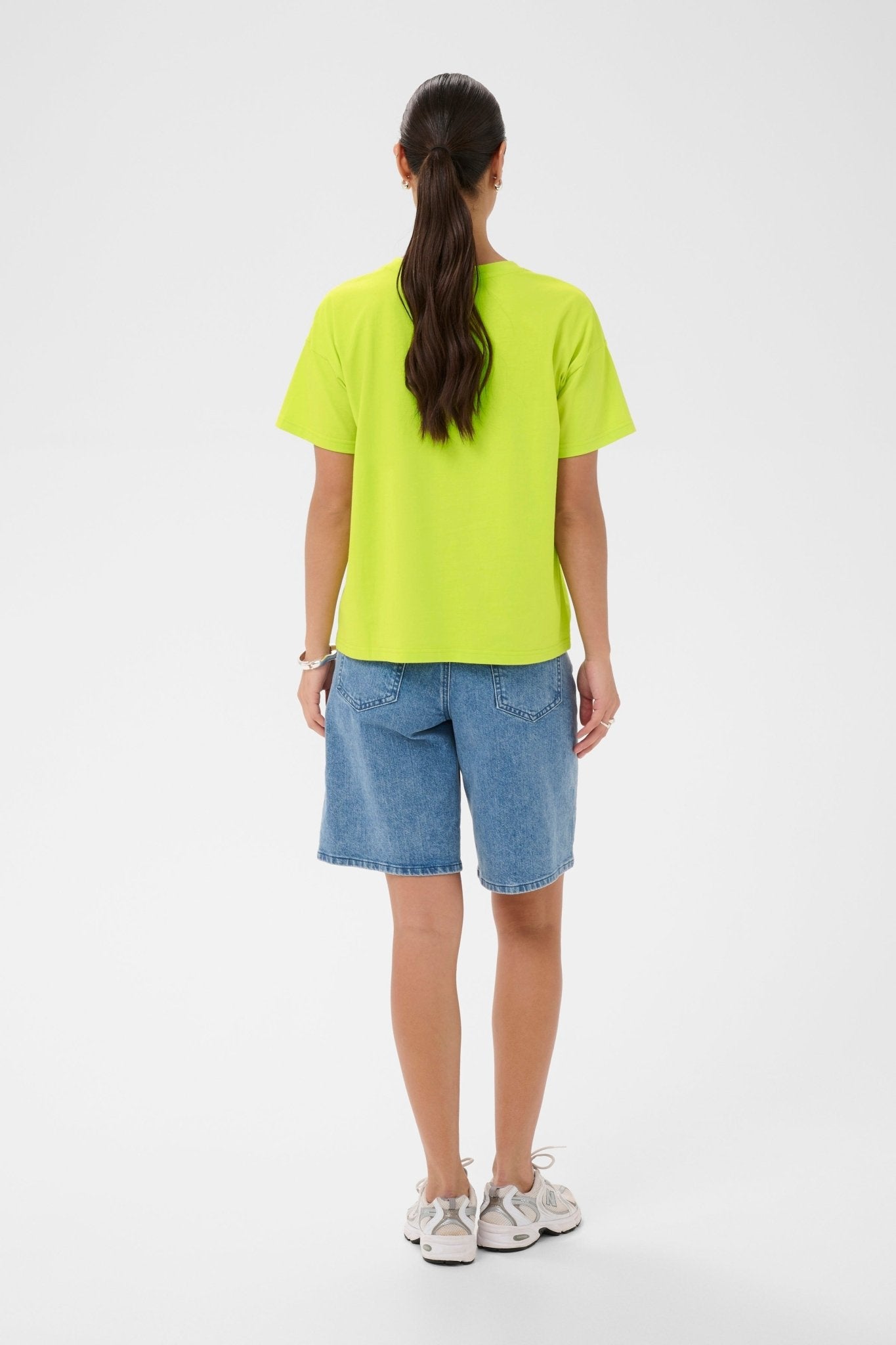 picture of Kaffe Chelsea T-shirt - Wild Lime - Number Two - womens - fashion - clothing - Kaffe 4