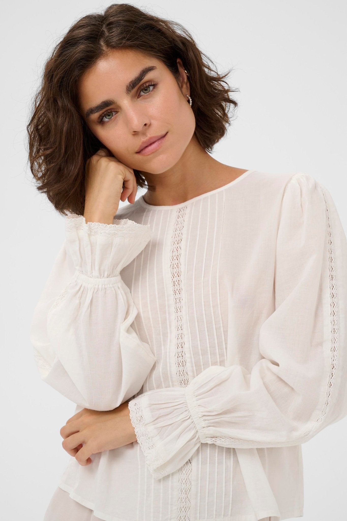 picture of Kaffe Claris Blouse - Chalk - Number Two - womens - fashion - clothing - Kaffe 2