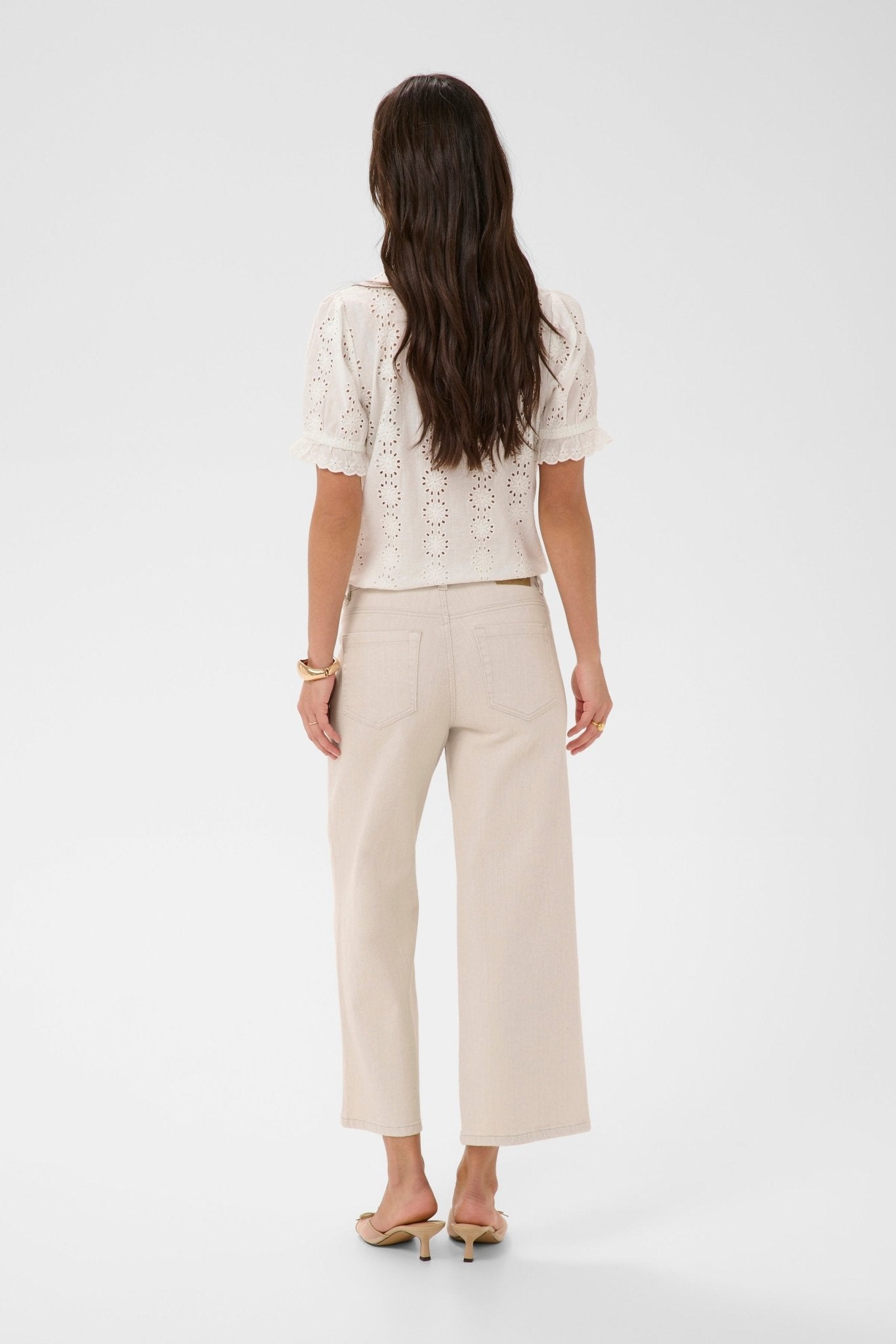 picture of Kaffe Brook Cropped Jean - Moonbeam - Number Two - womens - fashion - clothing - Kaffe 4