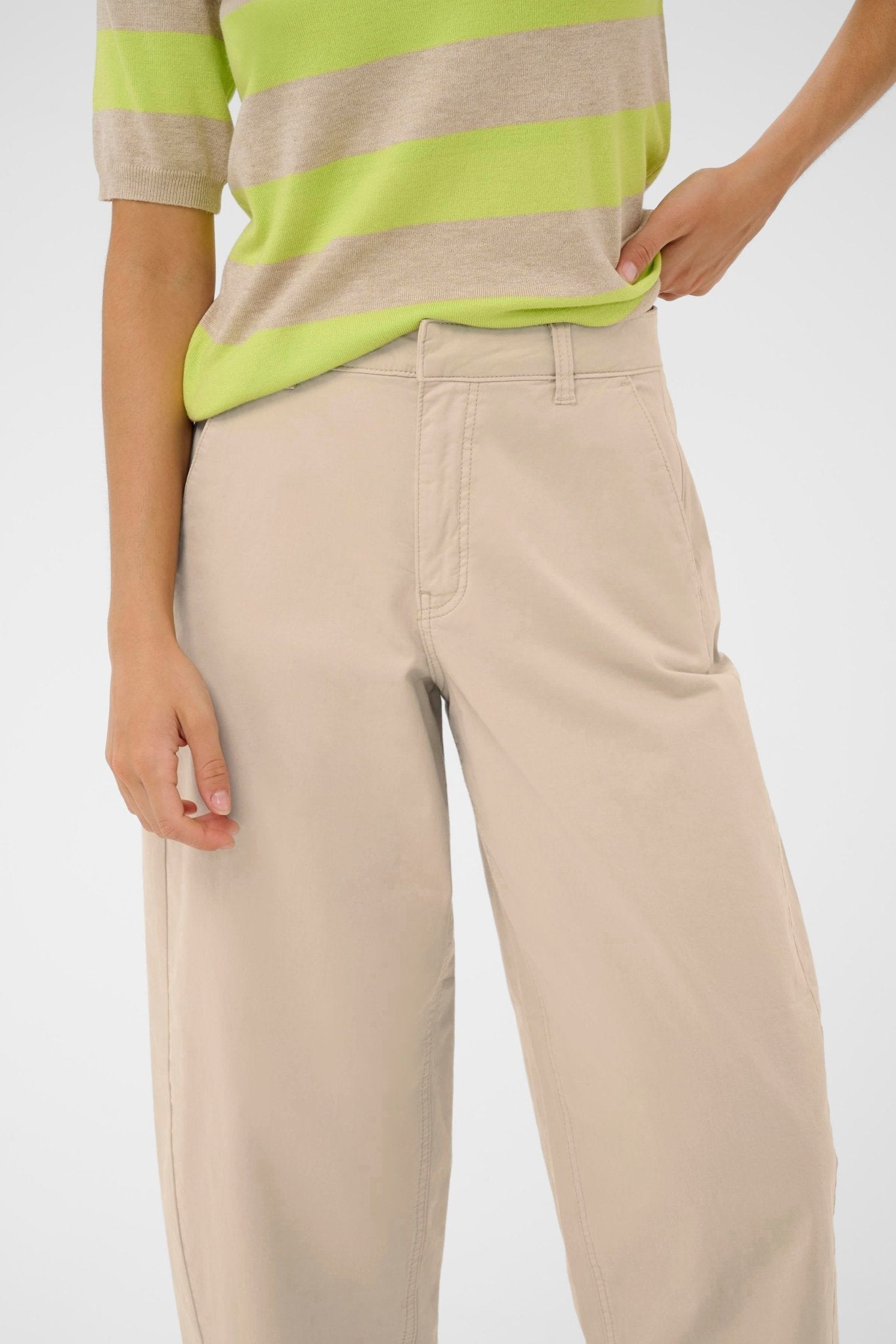 picture of Kaffe KA Mette Pants - Feather Gray - Number Two - womens - fashion - clothing - Kaffe 4