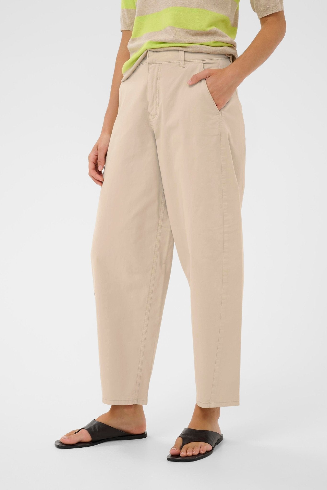 picture of Kaffe KA Mette Pants - Feather Gray - Number Two - womens - fashion - clothing - Kaffe 2