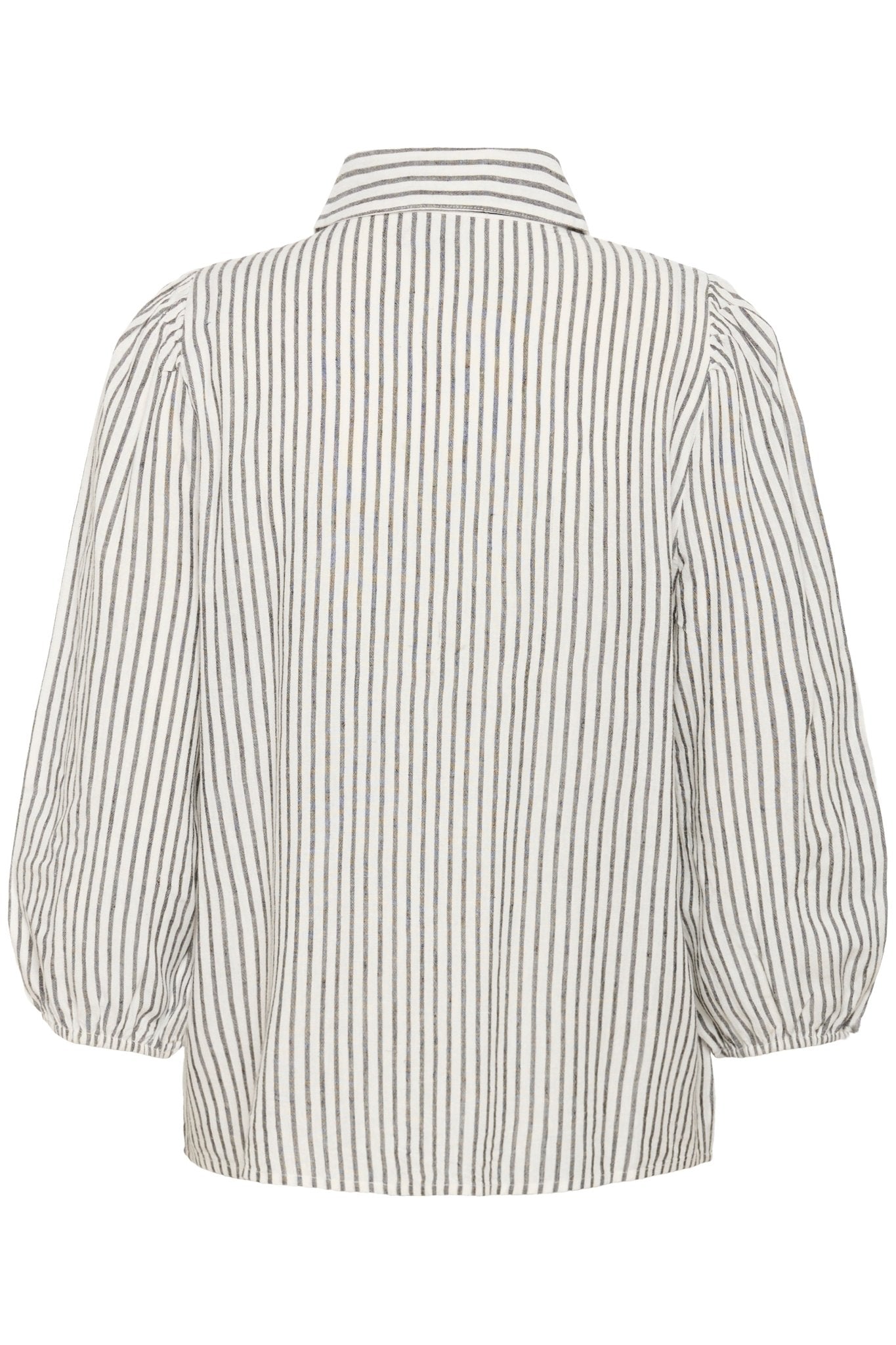 picture of Kaffe Milia Shirt - Chalk/Black Grey Stripe - Number Two - womens - fashion - clothing - Kaffe 6
