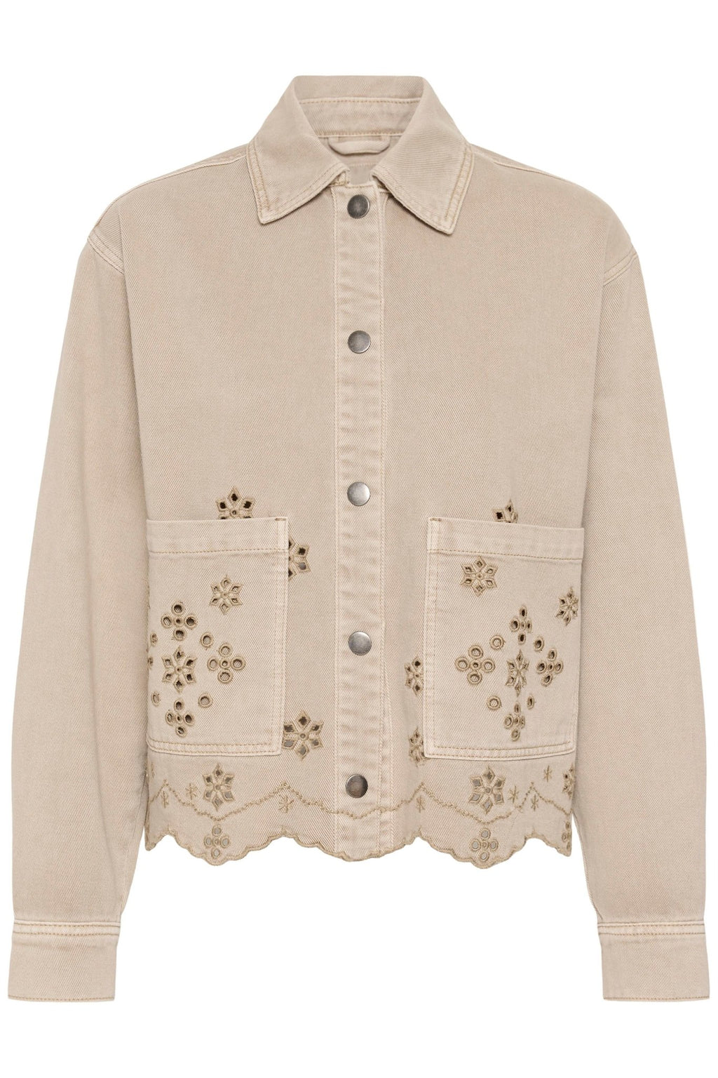 picture of Kaffe Mimi Broderie Anglaise Jacket - Fearher Gray - Number Two - womens - fashion - clothing - Kaffe 3