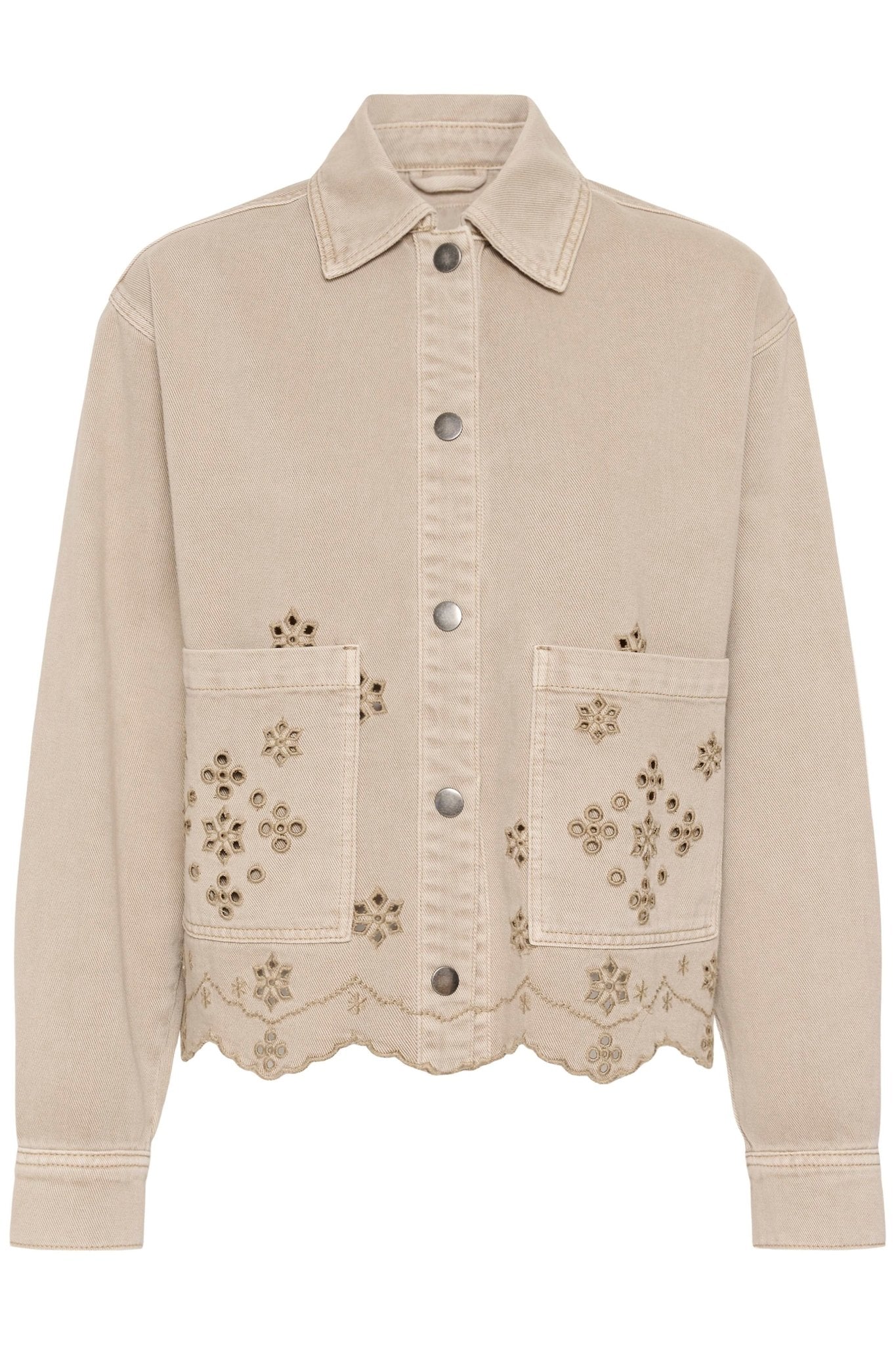 picture of Kaffe Mimi Broderie Anglaise Jacket - Fearher Gray - Number Two - womens - fashion - clothing - Kaffe 3