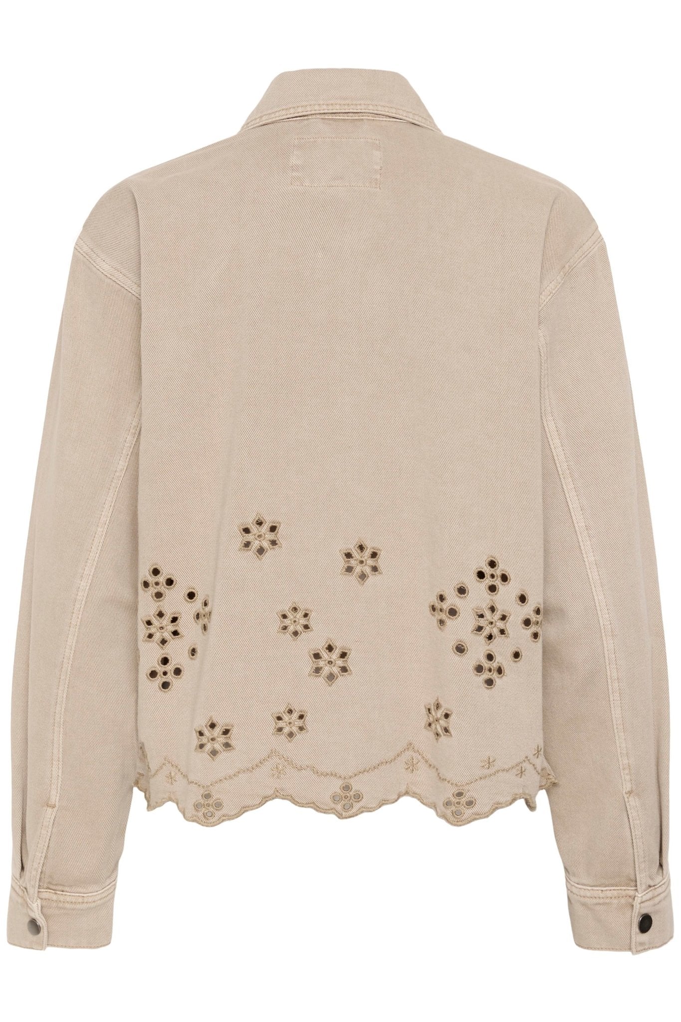 picture of Kaffe Mimi Broderie Anglaise Jacket - Fearher Gray - Number Two - womens - fashion - clothing - Kaffe 4