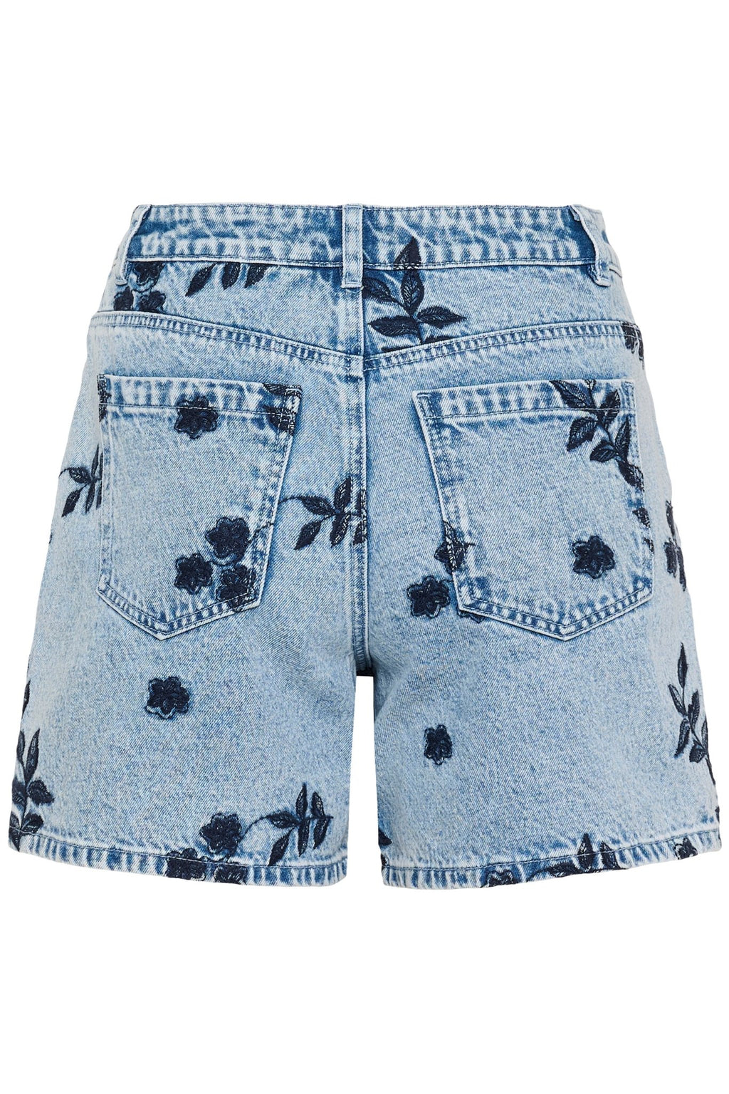 picture of Kaffe Babena Denim Shorts - Blue Denim/Navy Flower - Number Two - womens - fashion - clothing - Kaffe 5