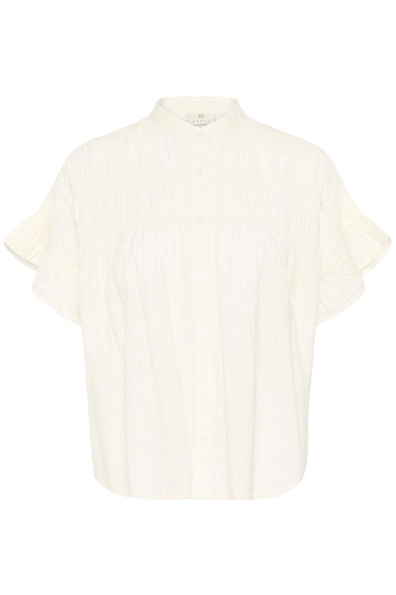 picture of Kaffe Vanilla Shirt - Chalk - Number Two - womens - fashion - clothing - Kaffe 5