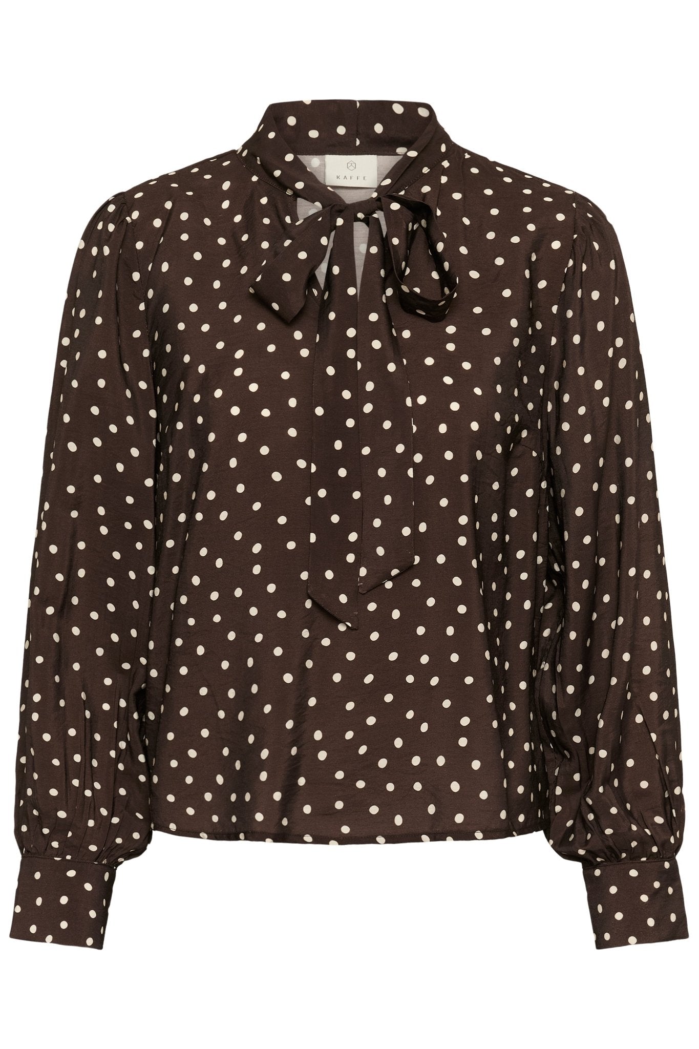 picture of Kaffe Dotte Shirt - Coffee Bean/Turtledove - Number Two - womens - fashion - clothing - Kaffe 6