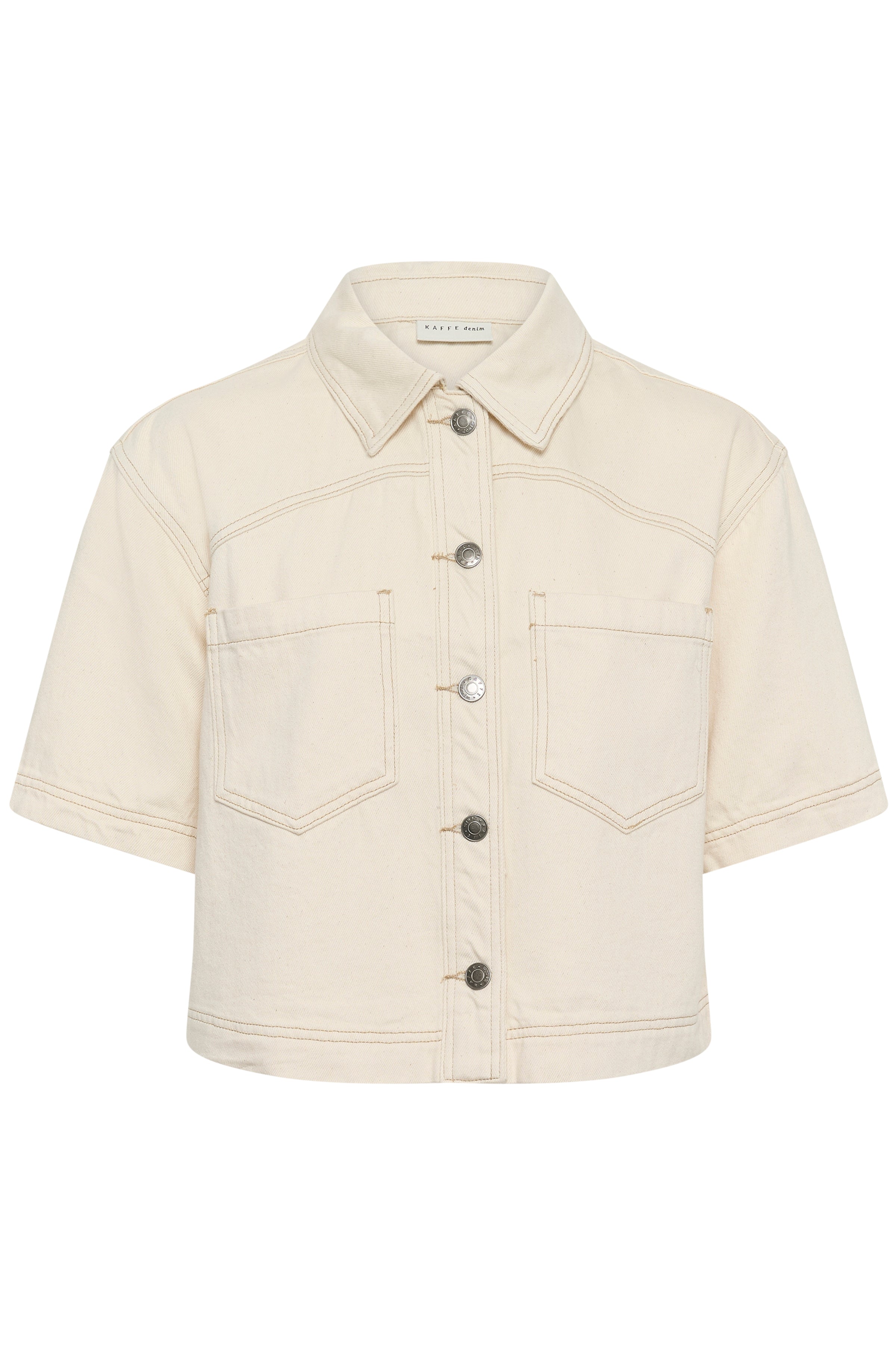 Kaffe Catharina Denim Shirt - Off White Washed