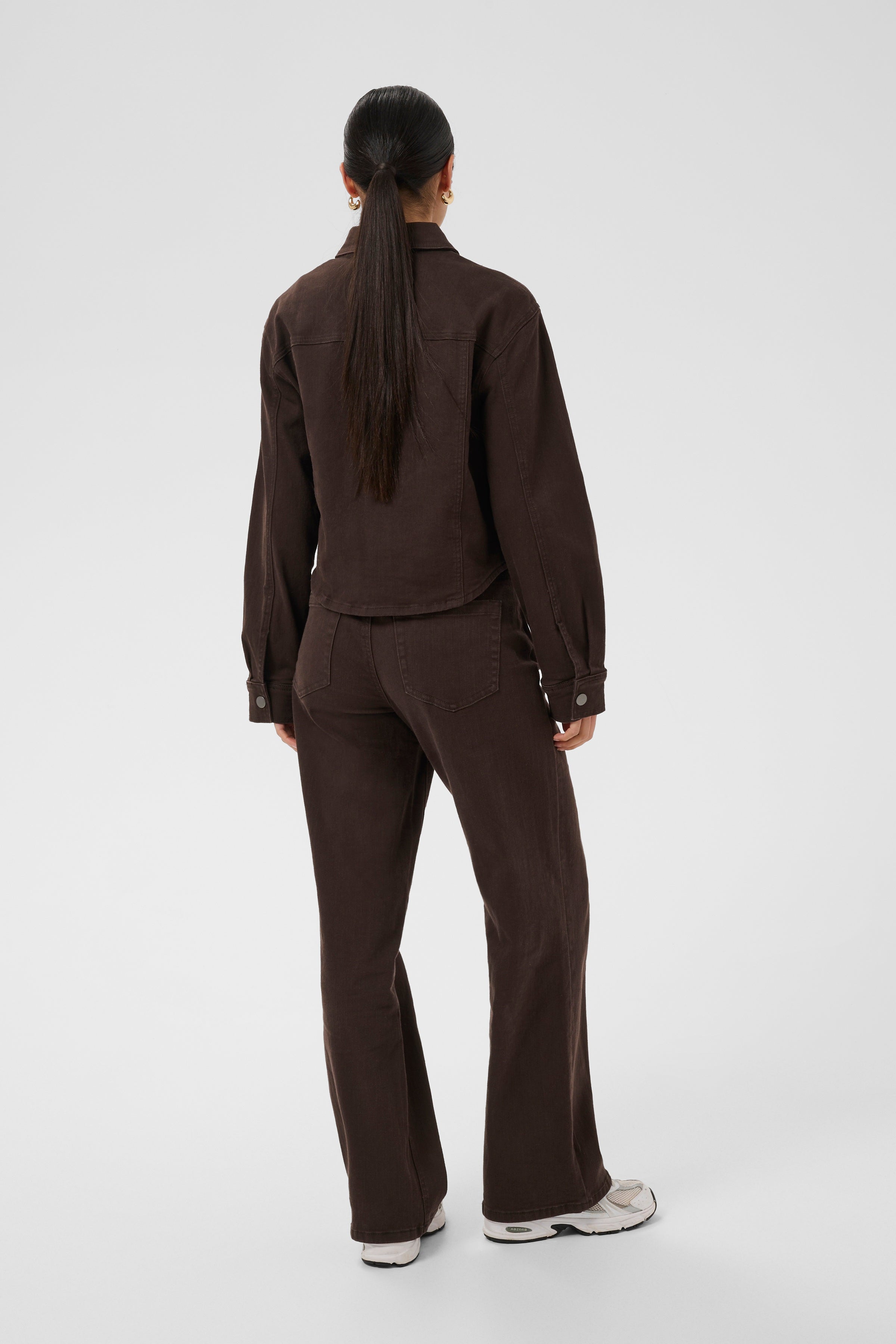 Kaffe Brook Denim Shirt - Coffee Bean