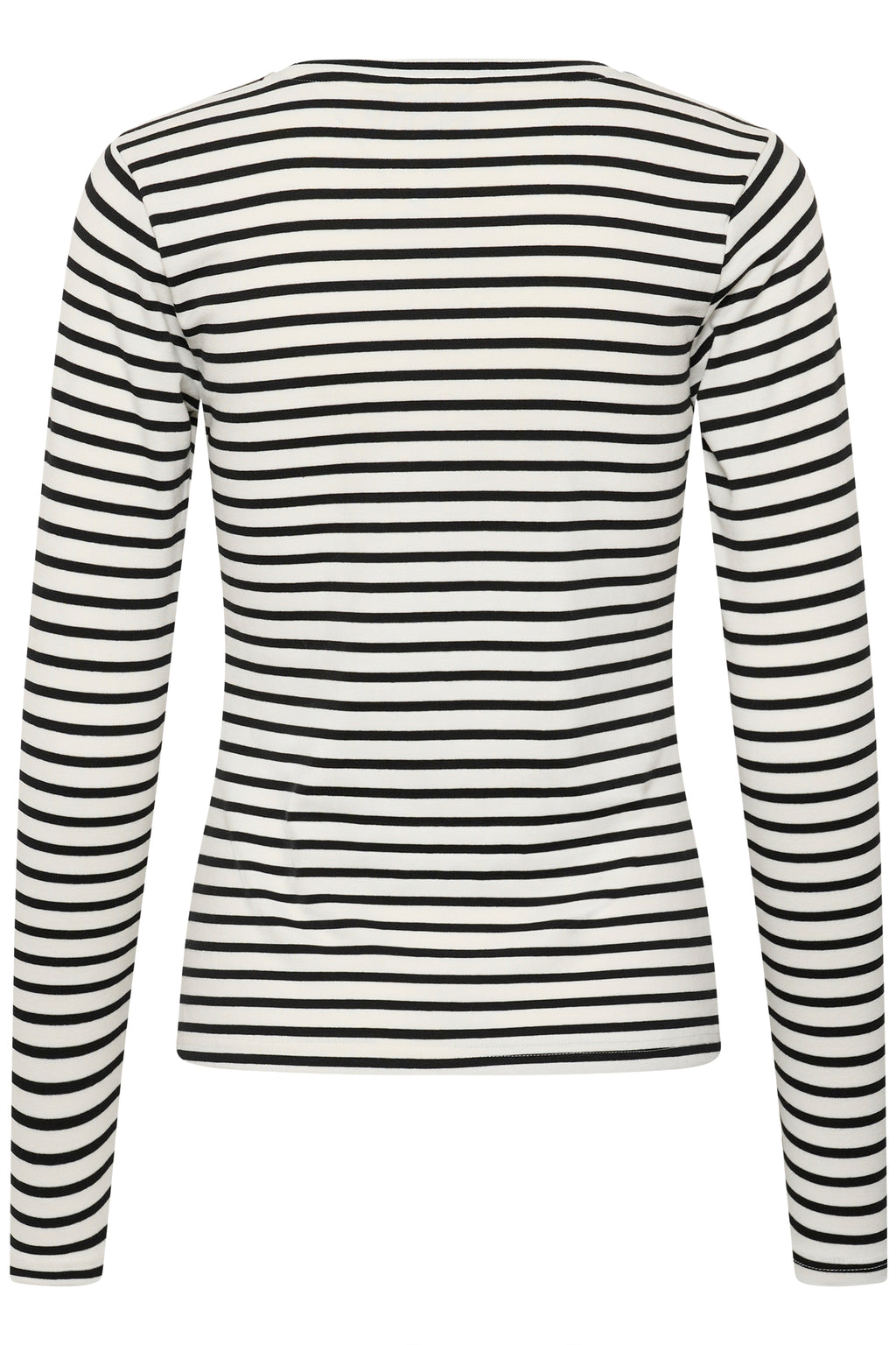 Kaffe Liddy T-shirt - Chalk Black Stripe