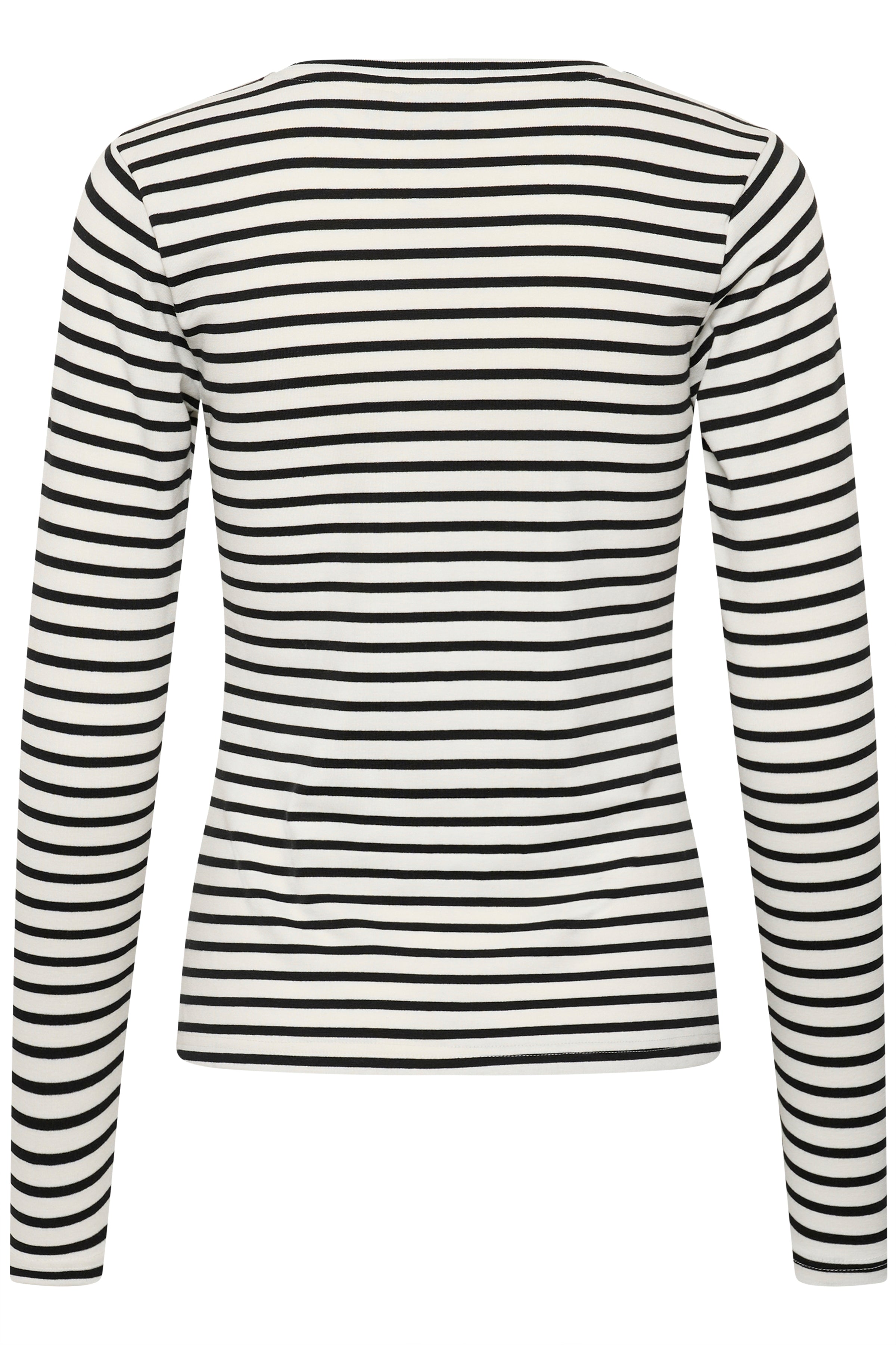 Kaffe Liddy T-shirt - Chalk Black Stripe