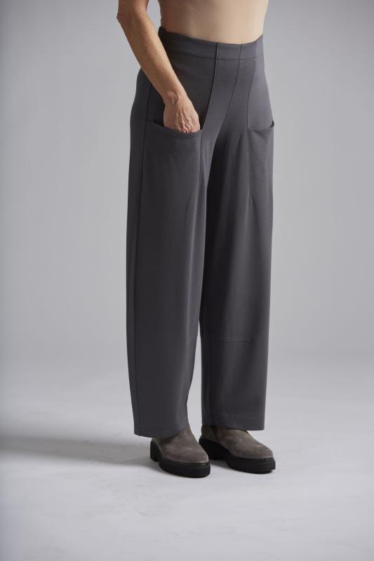 picture of Yellow Label Jersey Tulip 2595 - 043 Trouser - Anthracite Melange - Number Two - womens clothing - Yellow Label 1