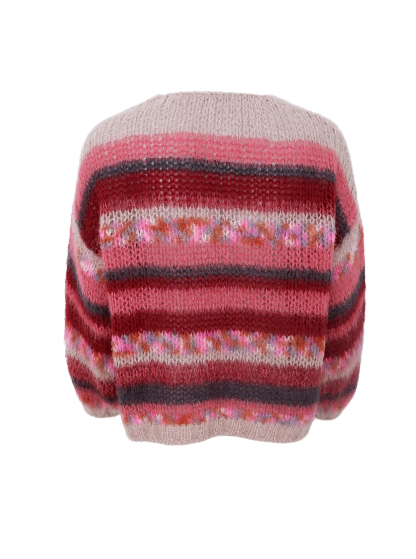 picture of Black Colour FONTANA Multi Striped Cardigan - Berry - Number Two - womens - fashion - clothing - Black Colour 3