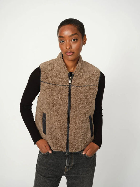 picture of Mos Mosh Rowe Teddy Waistcoat - Falcon - Number Two - womens - fashion - clothing - Mos Mosh 1