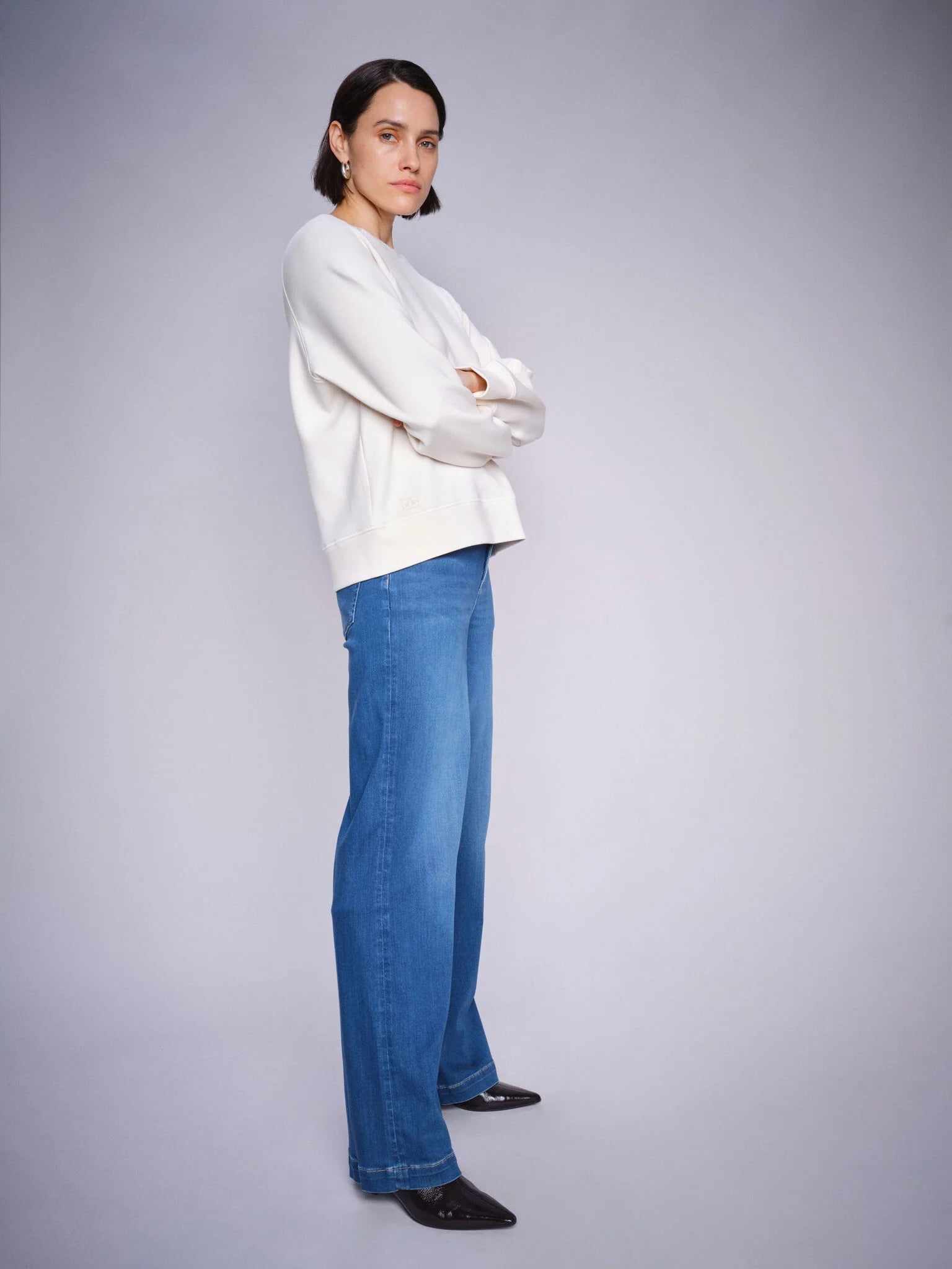 picture of Mos Mosh Dara Deluxe Jeans - Mid Blue Denim - Number Two - womens - fashion - clothing - Mos Mosh 2