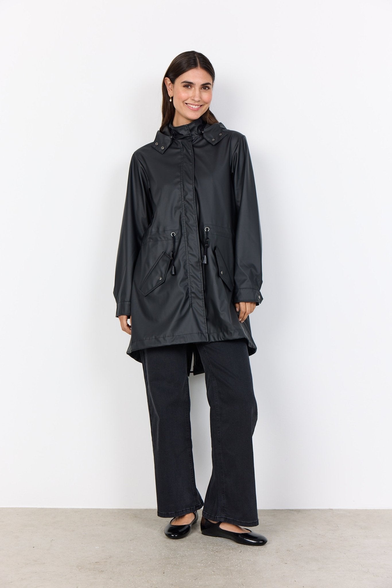 picture of SoyaConcept Alexa 1 Raincoat - Black - Number Two - womens - fashion - clothing - SoyaConcept 2