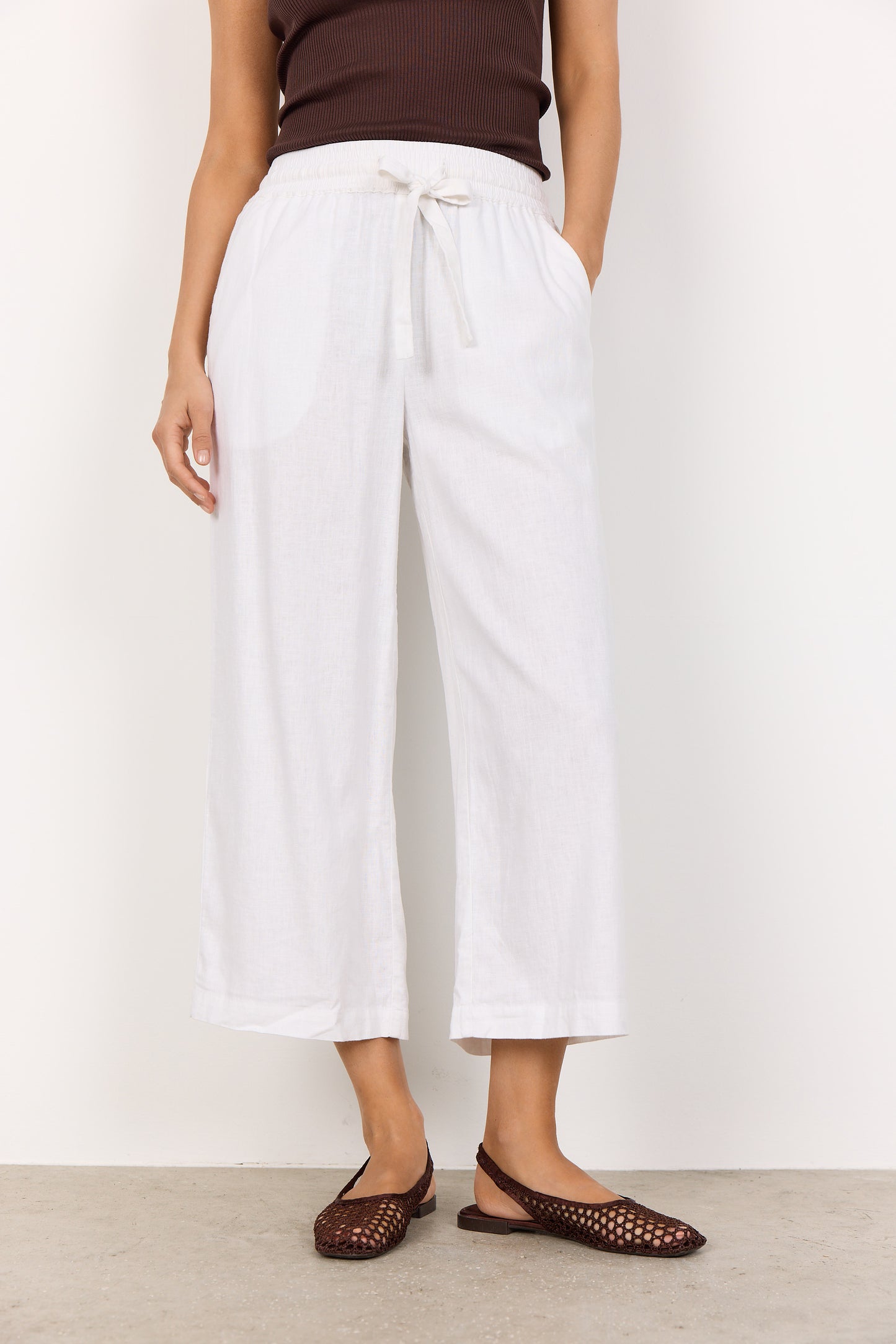 SoyaConcept INA 2 Cropped Trouser White
