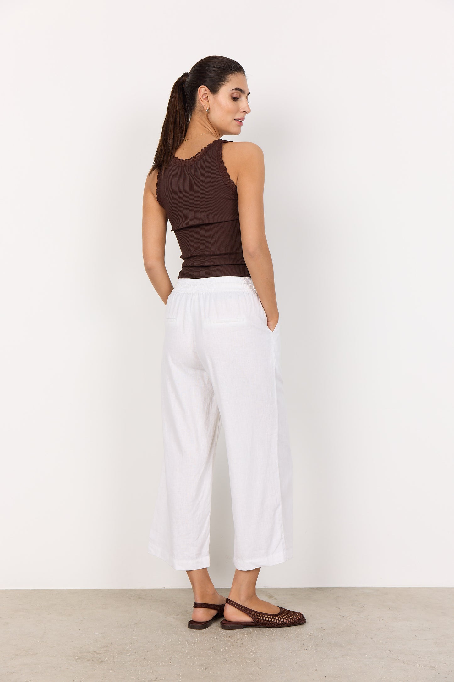 SoyaConcept INA 2 Cropped Trouser White