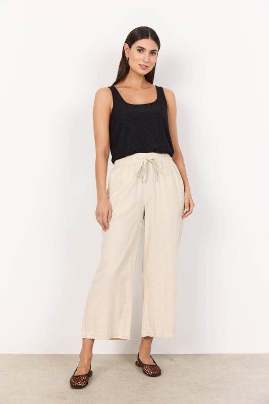 SoyaConcept INA 2 Cropped Trouser Light Sand