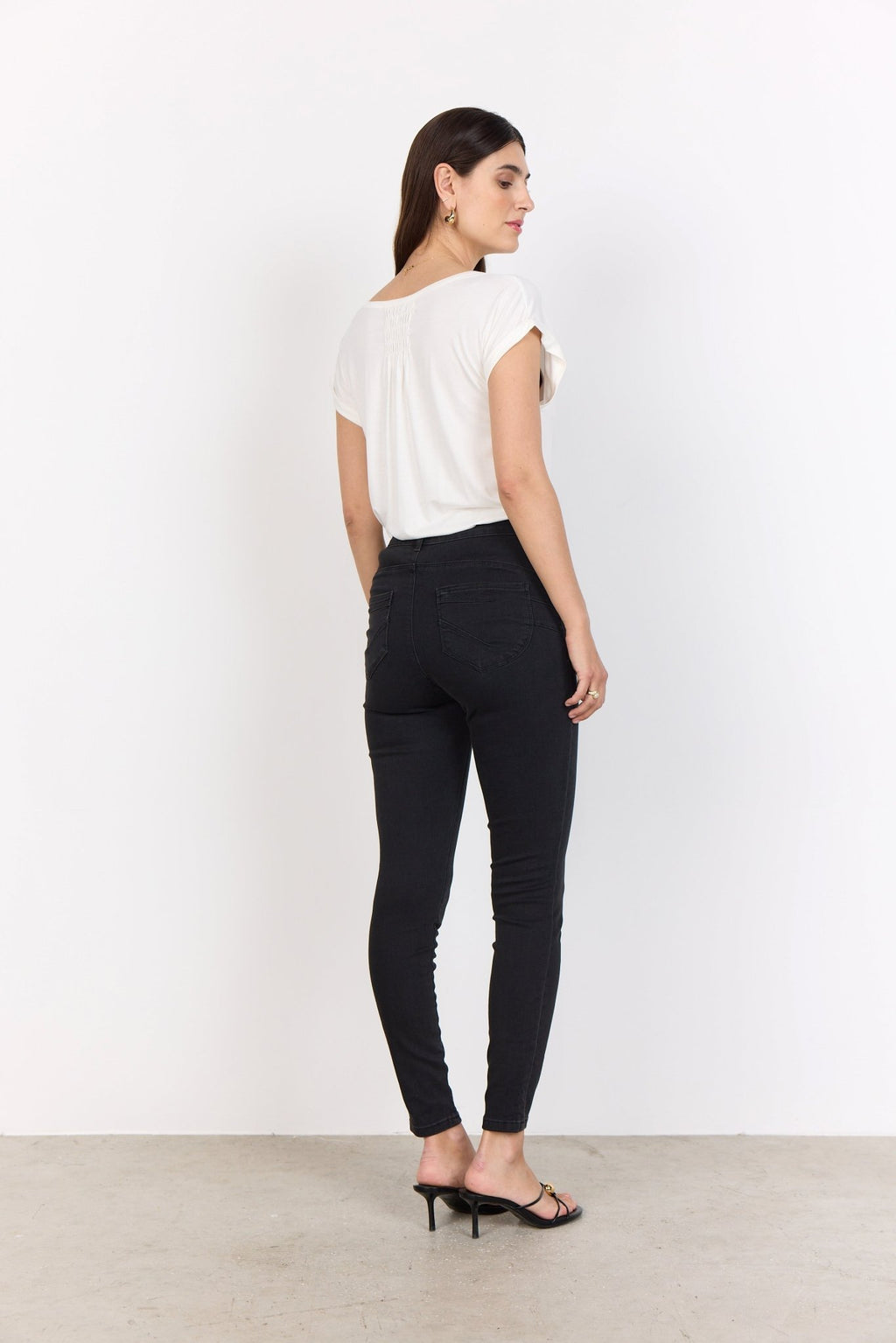 picture of SoyaConcept KIMBERLY PATRIZIA 10 Jean - Dark Grey Denim - Number Two - womens - fashion - ethical - clothing -Soya